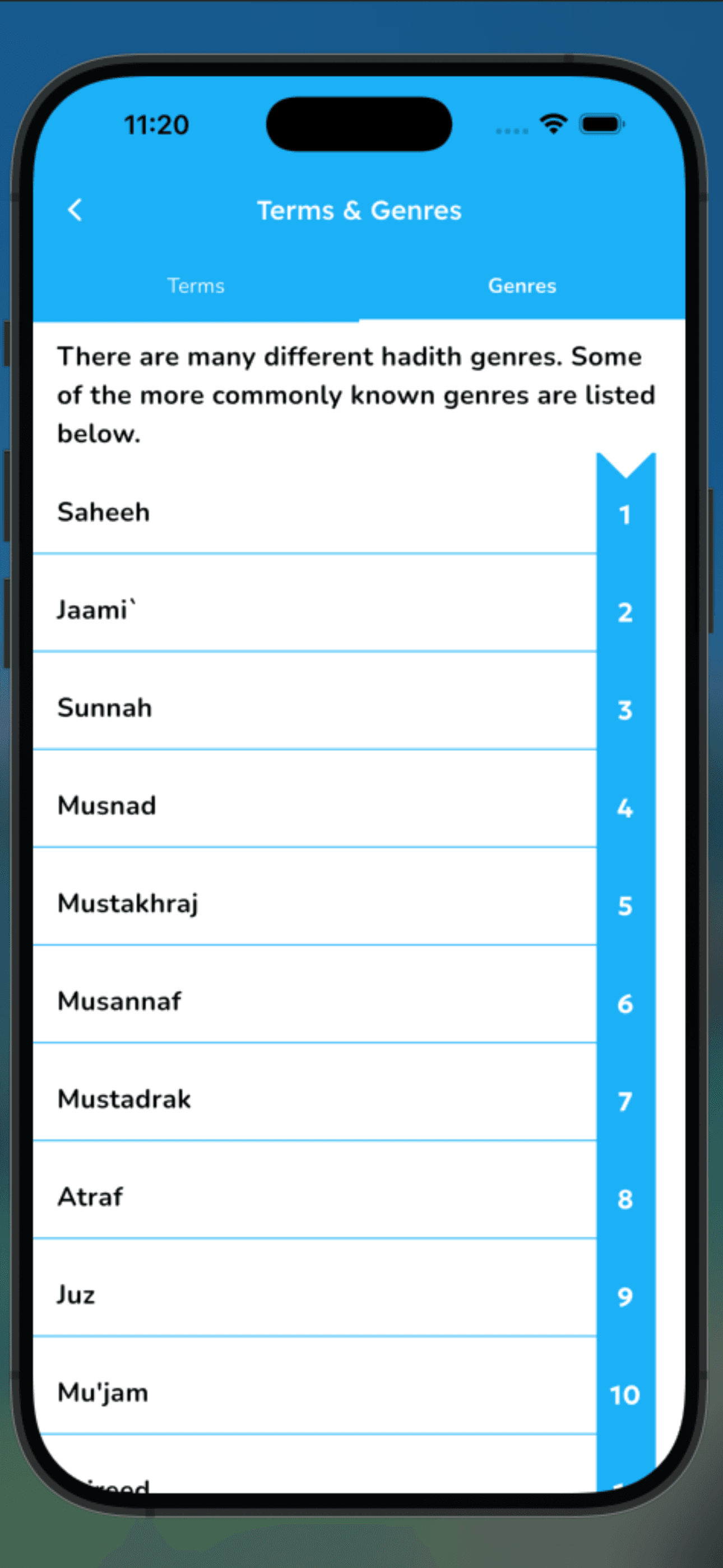 Hadith Collection app screenshot 11